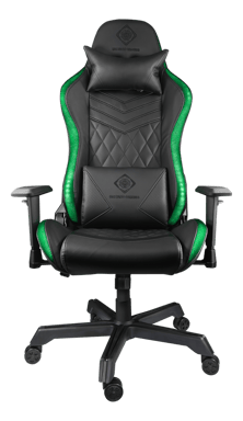 DELTACO GAMING - Fauteuil gaming RGB LED 332 modes, Cuir PU noir, max 120kg