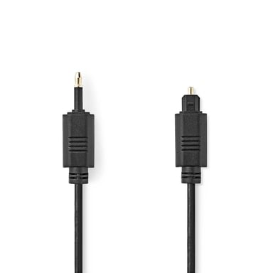 Nedis CAGL25100BK10 câble audio 1 m Toslink Mini-TOSLINK Noir - Neuf