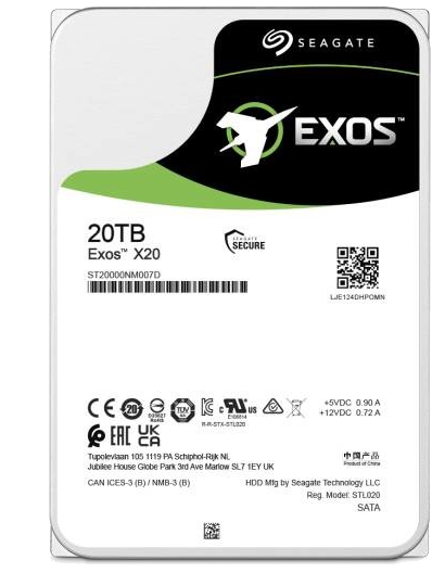 Seagate Enterprise ST20000NM007D disque dur 3.5 20000 Go Série ATA III