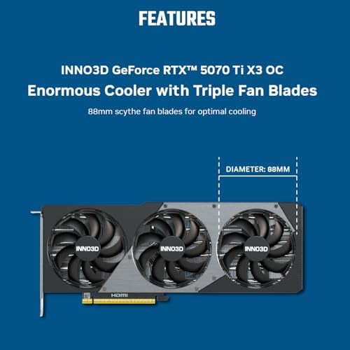 INNO3D GeForce RTX 5070 Ti X3 OC NVIDIA GDDR7 Neuf - vue 2