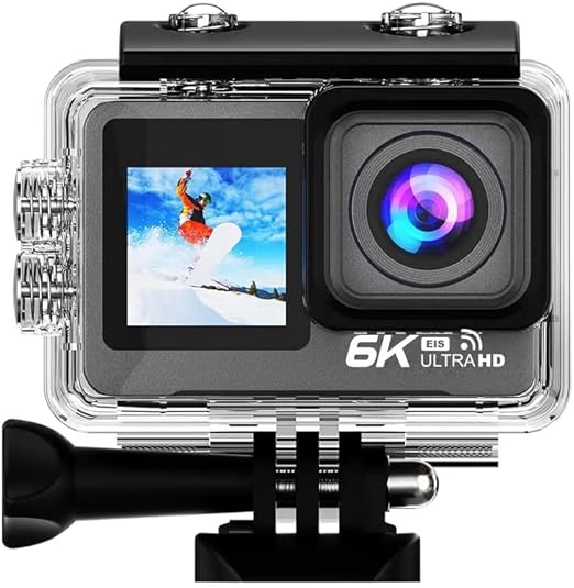 Caméra d'action Lipa AT M82TR 6K IPS Wifi Caméra d'action étanche Vision nocturne Capteur Sony IMX 21 accessoires Résolution 6K Neuf