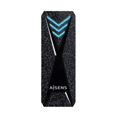 AISENS ASM2-RGB013B Boîtier de disques de stockage Enceinte ssd Noir M.2