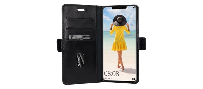Custodia per Huawei Mate 20 Pro in pelle Copenhagen con portacarte
