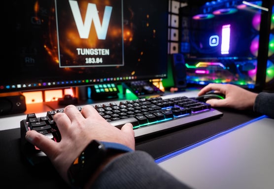 The G-Lab Keyz Tungsten teclado Juego RF inalámbrico AZERTY Francés Negro, Plata