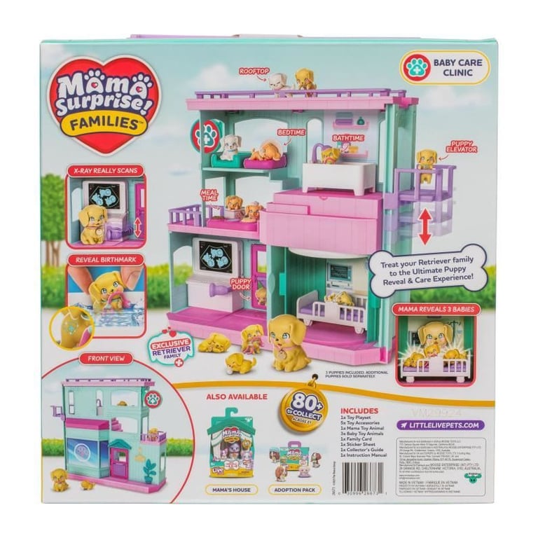 Clinique vétérinaire - LITTLE LIVE PETS - Mama Surprise - Accessoires inclus - Naissance magique - Neuf