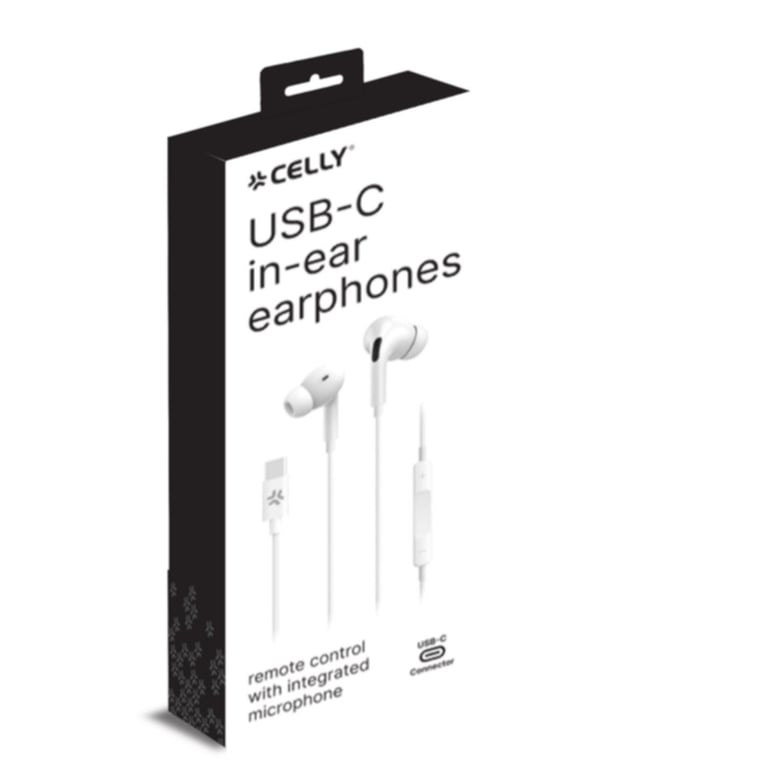Écouteurs Avec Fil Celly UP1200TYPECWH – Appels/Musique, USB Type-C - vue 2