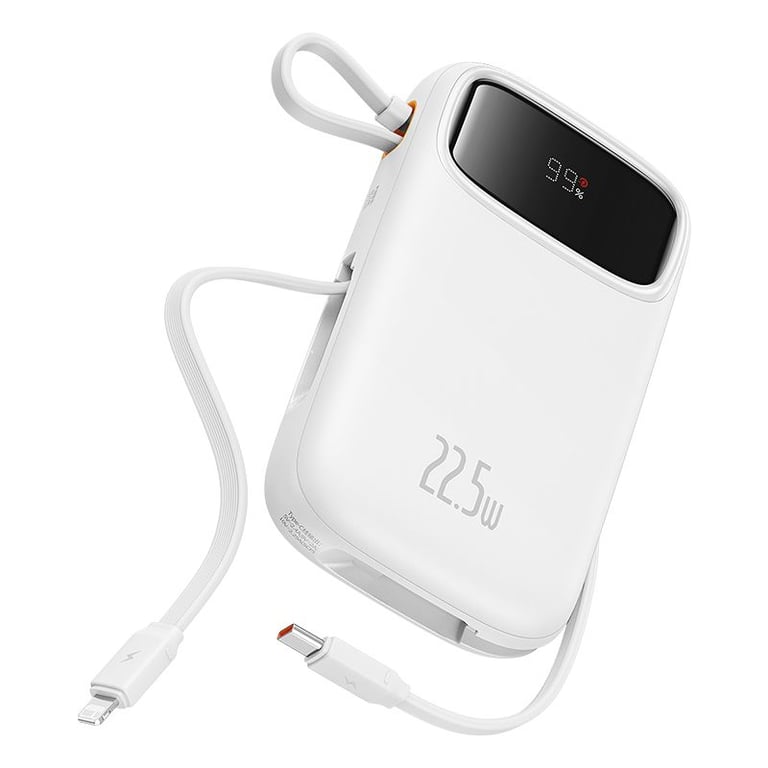 Baseus Qpow2 Dual Cable Digital Display Fast Charge Power Bank 10000mAh Stellar Lithium Polymère LiPo Neuf
