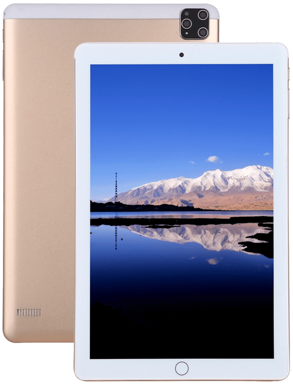 Tablette Tactile 4G 10 pouces 2Go + 32Go Android 7.0 Octa Core GPS Double SIM Or Rose YONIS