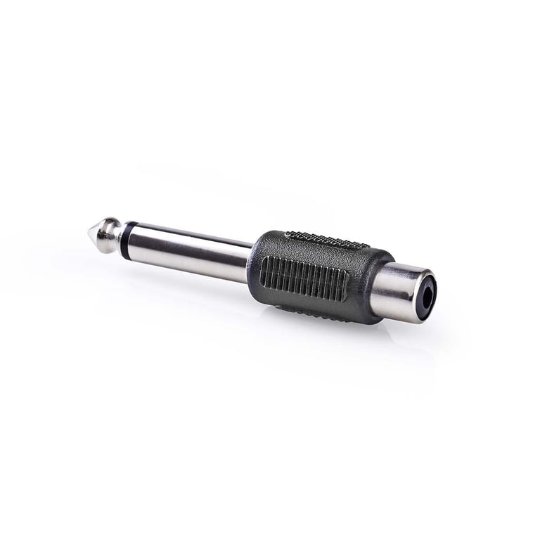 Adaptateur Audio Mono 6 35 mm Mâle vers RCA Femelle Plaqué / Neuf - vue 2