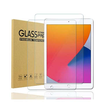 Protecteur d'écran en verre trempé Crystal Clear pour iPad (paquet de 2)   iPad Air/Air2 5/6 9,7 pouces