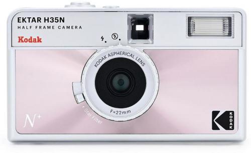 KODAK Ektar H35N - Appareil Photo Argentique 35mm, Demi-Format, Objectif 22 mm F/8, Flash Intégré, Filtre Étoilé, Pose Longue avec Trépied, Compatible ISO 100/400 - Rose - Excellent état