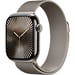 Apple Watch Series 10 (2024) GPS + Cellular, Boitier Titane Naturel de 42mm avec bracelet Milanais S/M, Titane Naturel