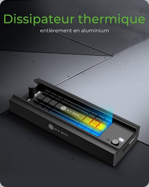 ICY BOX IB-180MC-C31 Enceinte ssd Noir M.2