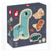 Puzzle Dino - Juego de 4 puzzles evolutivos de madera para niños