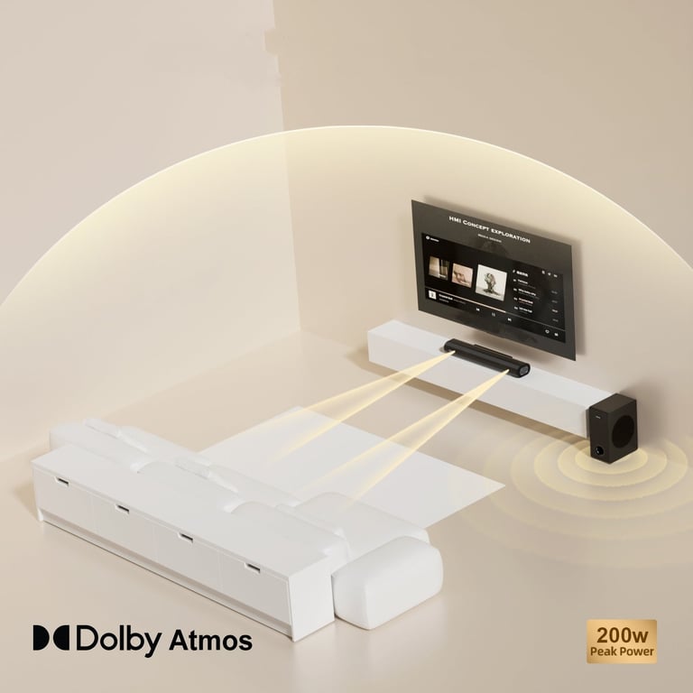 Barre De Son Hiwill A21 2.1 200W – Dolby Atmos Avec Caisson 5.25 - vue 3