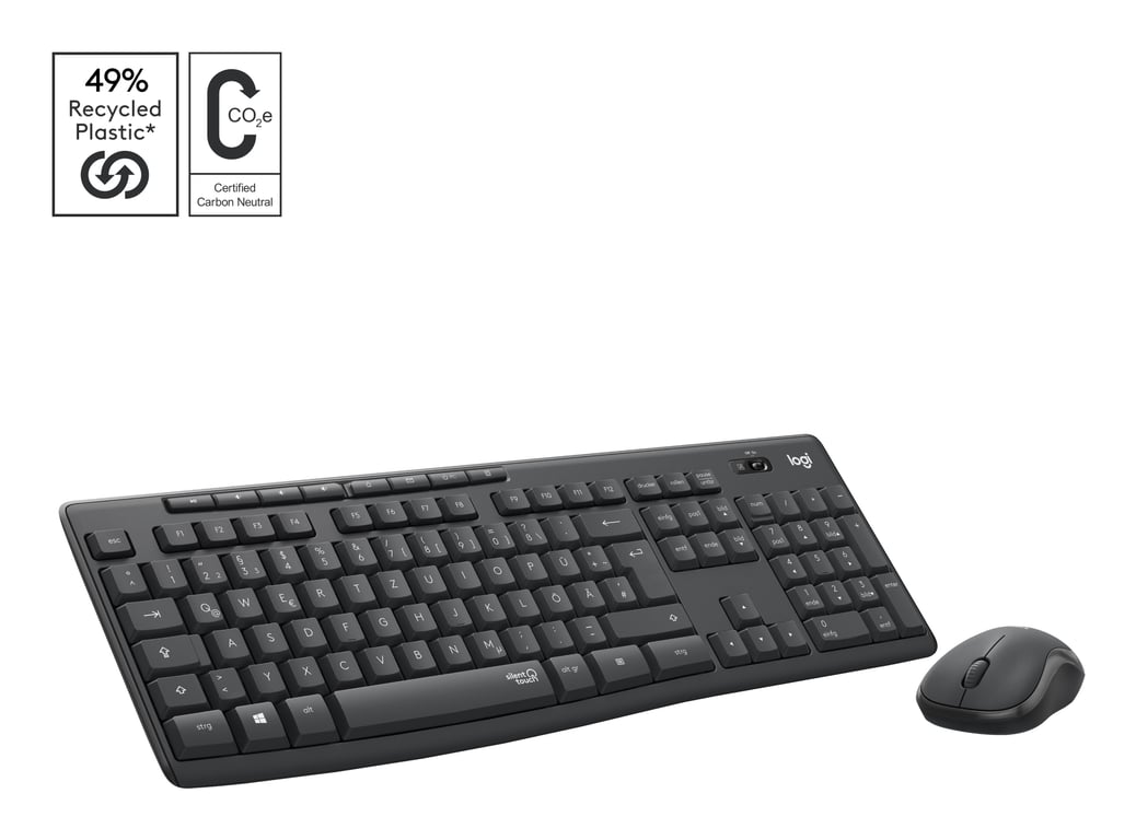 Logitech MK295 Silent Ensemble clavier et sans fil 2.4 GHz QWERTZ Suisse - vue 2