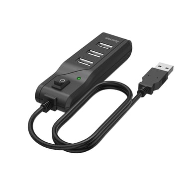 Hama 00200118 Hub e concentratore USB 2.0 480 Mbit/s Nero