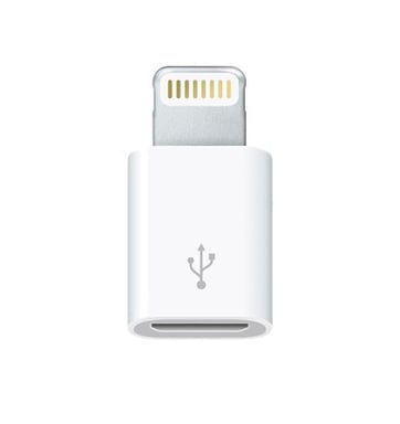 Adaptador Apple Lightning a MicroUSB Blanco MD820ZM/A