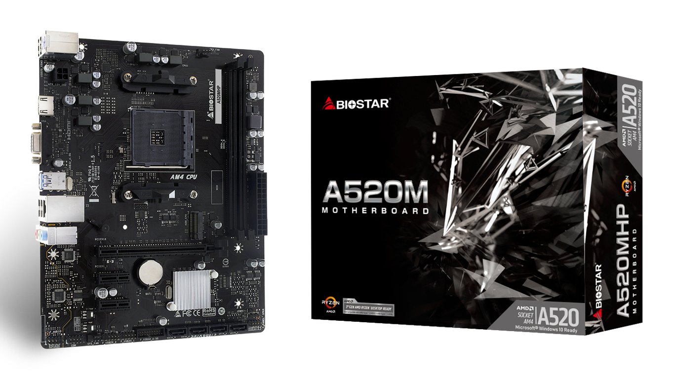 Biostar Placa Base A520MHP mATX AM4 - vue 2