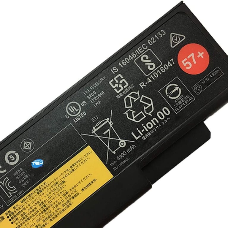 Lenovo ThinkPad Battery 57+ Batterie de portable Lithium Ion 6 cellules 5200 mAh - vue 3