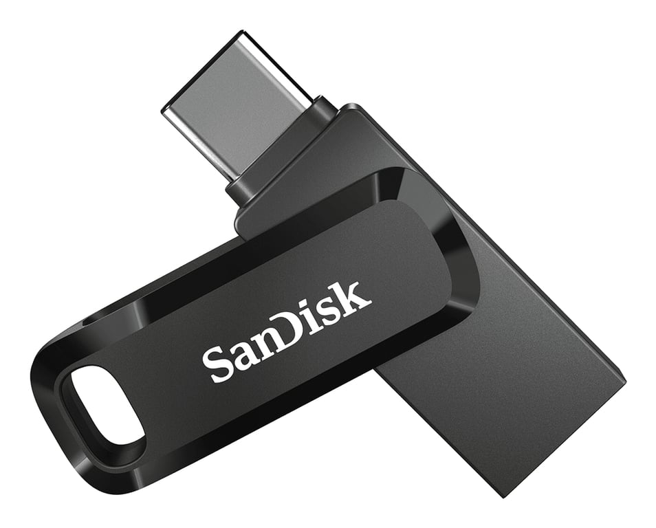 SanDisk Ultra Dual Drive Go lecteur USB flash 32 Go USB Type-A / USB Type-C 3.2 Gen 1 (3.1 Gen 1) Noir - Neuf