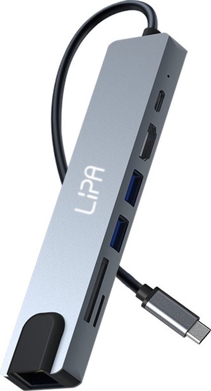 Lipa S8 station d'accueil 7 en 1 pour ordinateur portable Station d'accueil USB C Stations d'accueil Hub USB USB C Dock d'alimentation Neuf