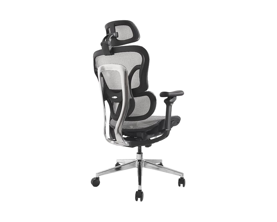 Chaise de bureau Equip 651050 dossier et assise en maille accoudoirs 3D - vue 3