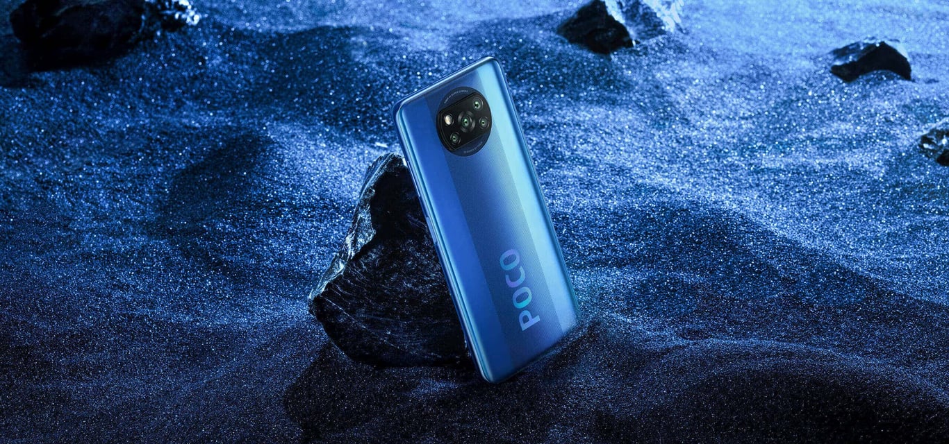 Xiaomi Poco X3 NFC 128 Go, Bleu, - Bon état Bleu - vue 3