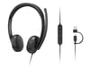 Lenovo VoIP Headset 5000 Casque Avec fil Arceau Bureau/Centre d'appels USB Type-C Noir