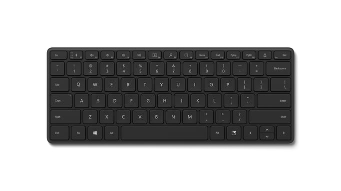 Microsoft Designer Compact Keyboard clavier Bluetooth AZERTY Noir