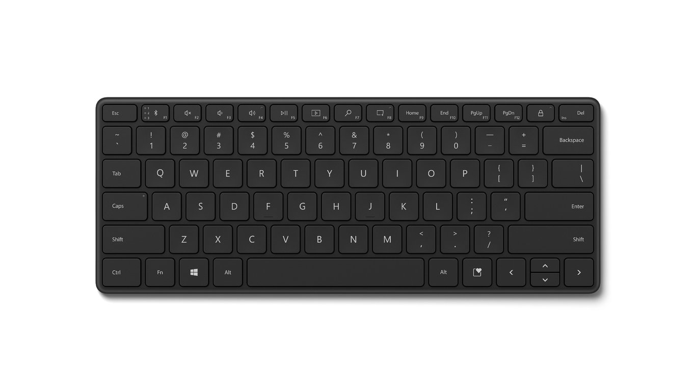 Microsoft Designer Compact Keyboard clavier Bluetooth AZERTY Noir - Neuf