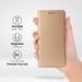 Moozy Case Flip Cover para Xiaomi Mi 10T 5G y Mi 10T Pro 5G, Oro - Smart Magnetic Flip Cover con tarjetero y soporte