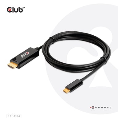 CLUB3D CAC-1334 cavo video e adattatore 1,8 m HDMI tipo A (standard) USB tipo C