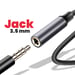 Adaptateur Audio Lightning vers Jack 3.5 mm p. iPhone Noir