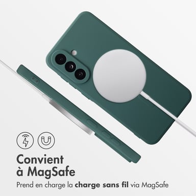 imoshion Coque Couleur avec MagSafe pour Samsung Galaxy A36 - Vert foncé