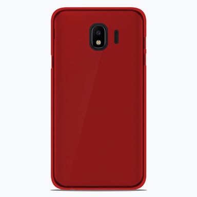 Coque silicone unie compatible Givré Rouge Samsung Galaxy J4 2018