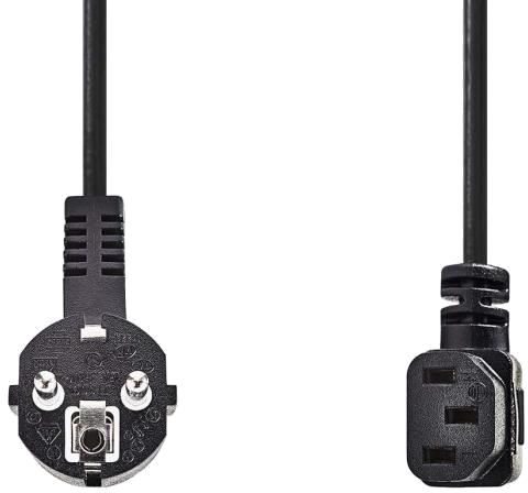 NEDIS Power Cable - Schuko Male Angled - IEC-320-C13 Angled - 2.0 m - Noir