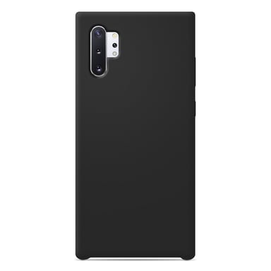 Coque silicone unie Soft Touch Noir compatible Samsung Galaxy Note 10 Plus