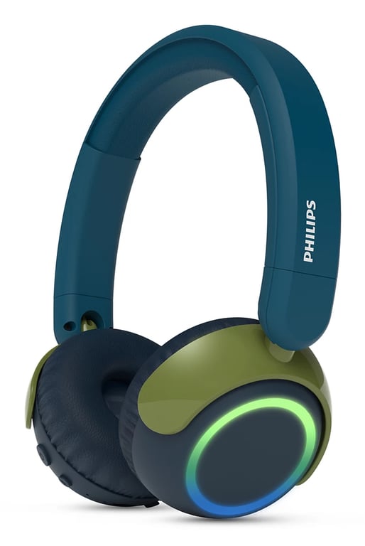 Philips TAK4200CT Casque Pliable Supra auriculaire pour Enfants de la série 4200 Volume limité Partage Audio câble 3 5 mm et USB C Inclus Cristal - vue 6