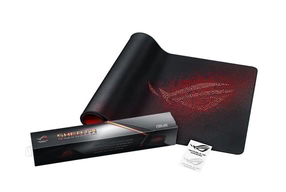 ASUS ROG Guaina Tappetino per mouse da gioco nero, rosso