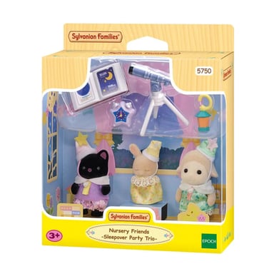 Trio de Bébés Sylvanian Families : Pyjama Party Magique