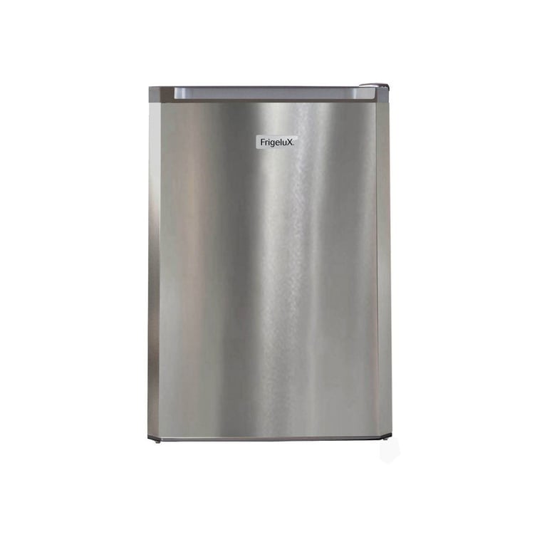 Réfrigérateur table-top FRIGELUX RTT127XE 120 L Inox-look, porte pleine réversible poignée intégrée, thermostat mécanique, froid statique, dégivrage auto - Neuf