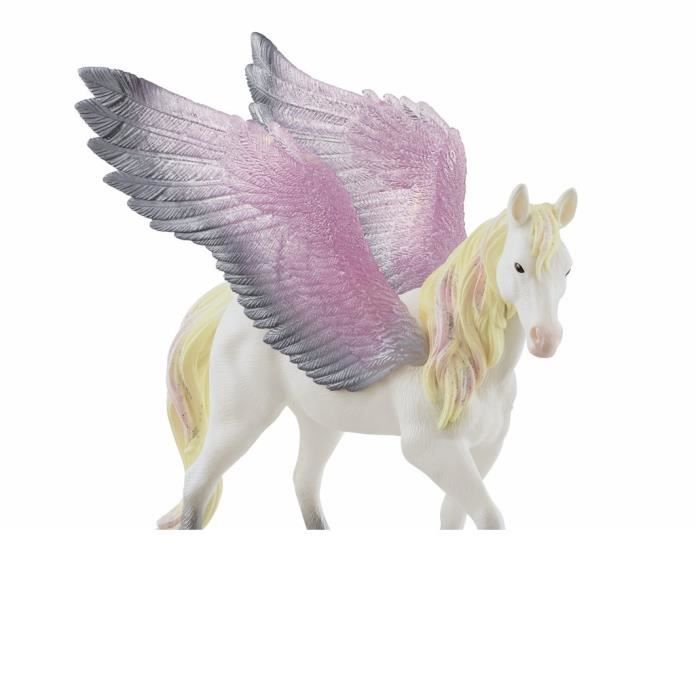 Figurine Pégase Ailée Avec Ailes et Criniere Brillantes Figurine Cheval Amusante et Durable Cadeau pour Enfants a Partir de 5 Neuf