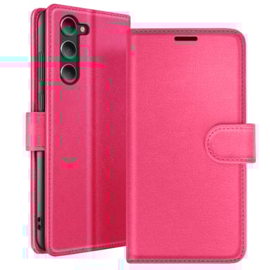 Custodia a portafoglio per Galaxy S23 Plus con supporto e linguetta magnetica