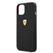 Ferrari Coque en silicone pour iPhone 13 Pro Noir On Track avec logo en métal