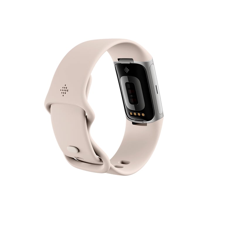 Fitbit Charge 6 AMOLED Bracelet connecté Beige, Argent - Fitbit