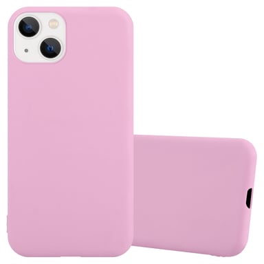 Coque pour Apple iPhone 14 en CANDY ROSE VIF Housse de protection Étui en silicone TPU flexible