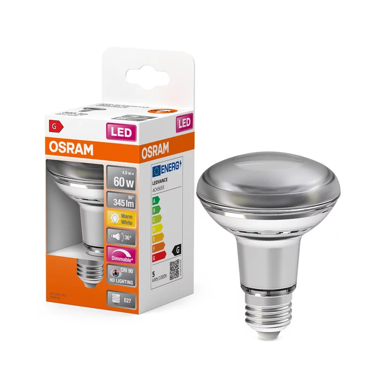 OSRAM Ampoule led spot R63 variateur 59W60 E27 chaud boite 1 - vue 3