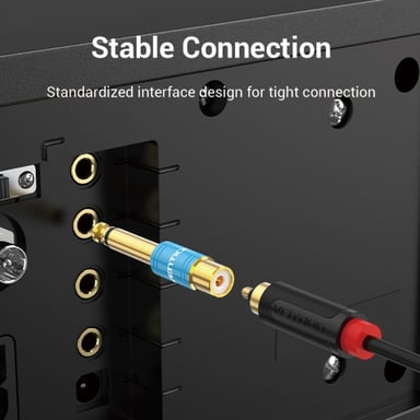 Vention VDD-C03 changeur de genre de câble 6.5mm RCA Bleu