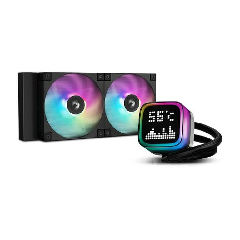 DeepCool R LP240 BKMSNC G 1 système de refroidissement d'ordinateur Boitier PC Processeur Refroidisseur de liquide tout en un 12 cm 1 pièce Neuf - vue 2